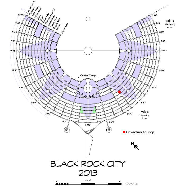 Camp Location in BRC